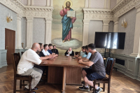 В Резиденции Управляющего Орловской епархии состоялась встреча митрополита Орловского и Болховского Тихона с членами совета общественного объединения «Русская община Орловской области», 7 августа 2026 года, г.Орел В Резиденции Управляющего Орловской епархии состоялась встреча митрополита Орловского и Болховского Тихона с членами совета общественного объединения «Русская община Орловской области», 7 августа 2026 года, г.Орел