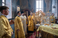 В канун Недели 10-й по Пятидесятнице и дня памяти великомученика и целителя Пантелеимона, митрополит Орловский и Болховский Тихон совершил всенощное бдение в Свято-Успенском мужском монастыре города Орла. 8 августа 2026 года В канун Недели 10-й по Пятидесятнице и дня памяти великомученика и целителя Пантелеимона, митрополит Орловский и Болховский Тихон совершил всенощное бдение в Свято-Успенском мужском монастыре города Орла. 8 августа 2026 года