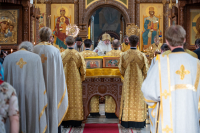 В канун Недели 10-й по Пятидесятнице и дня памяти великомученика и целителя Пантелеимона, митрополит Орловский и Болховский Тихон совершил всенощное бдение в Свято-Успенском мужском монастыре города Орла. 8 августа 2026 года В канун Недели 10-й по Пятидесятнице и дня памяти великомученика и целителя Пантелеимона, митрополит Орловский и Болховский Тихон совершил всенощное бдение в Свято-Успенском мужском монастыре города Орла. 8 августа 2026 года
