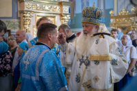 В канун Недели 11-й по Пятидесятнице и празднования Смоленской иконы Божией Матери, именуемой «Одигитрия» («Путеводительница»), митрополит Орловский и Болховский Тихон совершил всенощное бдение в храме Смоленской иконы Божией Матери города Орла. 9 августа 2026 года
