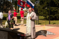 В Кромах почтили память воинов, освободивших поселок от немецко-фашистских захватчиков. 6 августа 2026 года, п.Кромы Кромского района Орловской области.