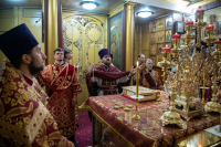 В день Усекновения главы Пророка, Предтечи и Крестителя Господня Иоанна, в Иоанно-Крестительском храме благочинный храмов Центрального округа Орловской епархии протоиерей Василий Иванов возглавил Божественную Литургию. 11 сентября 2026 года, г.Орел