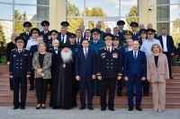 Владыка Тихон принял участие в торжественных мероприятиях, посвященных 60-летию Академии ФСО России, и совершил освящение нового исторического комплекса на территории вуза. 11 сентября 2026 года, г.Орел