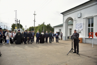 Митрополит Орловский и Болховский Тихон освятил Поклонный крест на месте гибели сотрудников ОМОН «Крепость», 14 сентября 2026 года, Глазуновский район Орловской области. Митрополит Орловский и Болховский Тихон освятил Поклонный крест на месте гибели сотрудников ОМОН «Крепость», 14 сентября 2026 года, Глазуновский район Орловской области.