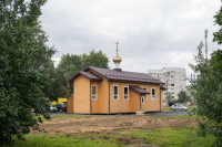 Настоятель храма святого великомученика Георгия Победоносца на Прокуровке иерей Георгий Протасюк совершил молебен перед началом облицовочных работ, 15 сентября 2026 года Настоятель храма святого великомученика Георгия Победоносца на Прокуровке иерей Георгий Протасюк совершил молебен перед началом облицовочных работ, 15 сентября 2026 года