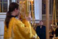В канун Недели 16-й по Пятидесятнице, пред Воздвижением, предпразднства Рождества Пресвятой Богородицы, митрополит Орловский и Болховский Тихон возглавил всенощное бдение в Ахтырском кафедральном соборе города Орла. 19 сентября 2026 года, г.Орел В канун Недели 16-й по Пятидесятнице, пред Воздвижением, предпразднства Рождества Пресвятой Богородицы, митрополит Орловский и Болховский Тихон возглавил всенощное бдение в Ахтырском кафедральном соборе города Орла. 19 сентября 2026 года, г.Орел