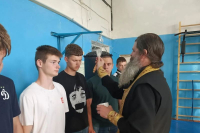 Духовник клуба оборонно-спортивного клуба «Инок» игумен Иоанн (Бирюков) благословил учеников на новый учебный год, 1 сентября 2026 года Духовник клуба оборонно-спортивного клуба «Инок» игумен Иоанн (Бирюков) благословил учеников на новый учебный год, 1 сентября 2026 года
