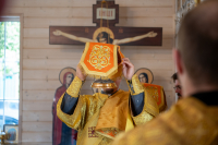 В Неделю 14-ю по Пятидесятнице, день памяти священномученика Евтихия, ученика святого апостола Иоанна Богослова, Равноапостального Космы Этолийского, перенесения мощей святителя Петра, митрополита Киевского, Московского и всея Руси, чудотворца, митрополит Орловский и Болховский Тихон возглавил Божественную литургию в храме священноисповедника Георгия Коссова микрорайона Болховский города Орла. 6 сентября 2026 года. В Неделю 14-ю по Пятидесятнице, день памяти священномученика Евтихия, ученика святого апостола Иоанна Богослова, Равноапостального Космы Этолийского, перенесения мощей святителя Петра, митрополита Киевского, Московского и всея Руси, чудотворца, митрополит Орловский и Болховский Тихон возглавил Божественную литургию в храме священноисповедника Георгия Коссова микрорайона Болховский города Орла. 6 сентября 2026 года.