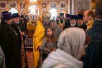 В празднование Собора святых Орловской митрополии, Сретения Владимирской иконы Пресвятой Богородицы, день памяти священноисповедника Георгия Коссова, митрополит Орловский и Болховский Тихон и епископ Ливенский и Малоархангельский Нектарий возглавили Божественную Литургию в Спасо-Преображенском соборе города Болхова. 8 сентября 2026 года. В празднование Собора святых Орловской митрополии, Сретения Владимирской иконы Пресвятой Богородицы, день памяти священноисповедника Георгия Коссова, митрополит Орловский и Болховский Тихон и епископ Ливенский и Малоархангельский Нектарий возглавили Божественную Литургию в Спасо-Преображенском соборе города Болхова. 8 сентября 2026 года.