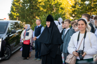 В празднование Собора святых Орловской митрополии, Сретения Владимирской иконы Пресвятой Богородицы, день памяти священноисповедника Георгия Коссова, митрополит Орловский и Болховский Тихон и епископ Ливенский и Малоархангельский Нектарий возглавили Божественную Литургию в Спасо-Преображенском соборе города Болхова. 8 сентября 2026 года. В празднование Собора святых Орловской митрополии, Сретения Владимирской иконы Пресвятой Богородицы, день памяти священноисповедника Георгия Коссова, митрополит Орловский и Болховский Тихон и епископ Ливенский и Малоархангельский Нектарий возглавили Божественную Литургию в Спасо-Преображенском соборе города Болхова. 8 сентября 2026 года.