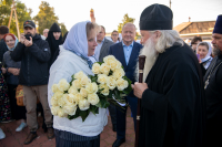 В празднование Собора святых Орловской митрополии, Сретения Владимирской иконы Пресвятой Богородицы, день памяти священноисповедника Георгия Коссова, митрополит Орловский и Болховский Тихон и епископ Ливенский и Малоархангельский Нектарий возглавили Божественную Литургию в Спасо-Преображенском соборе города Болхова. 8 сентября 2026 года. В празднование Собора святых Орловской митрополии, Сретения Владимирской иконы Пресвятой Богородицы, день памяти священноисповедника Георгия Коссова, митрополит Орловский и Болховский Тихон и епископ Ливенский и Малоархангельский Нектарий возглавили Божественную Литургию в Спасо-Преображенском соборе города Болхова. 8 сентября 2026 года.