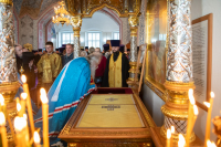В празднование Собора святых Орловской митрополии, Сретения Владимирской иконы Пресвятой Богородицы, день памяти священноисповедника Георгия Коссова, митрополит Орловский и Болховский Тихон и епископ Ливенский и Малоархангельский Нектарий возглавили Божественную Литургию в Спасо-Преображенском соборе города Болхова. 8 сентября 2026 года. В празднование Собора святых Орловской митрополии, Сретения Владимирской иконы Пресвятой Богородицы, день памяти священноисповедника Георгия Коссова, митрополит Орловский и Болховский Тихон и епископ Ливенский и Малоархангельский Нектарий возглавили Божественную Литургию в Спасо-Преображенском соборе города Болхова. 8 сентября 2026 года.