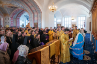 В празднование Собора святых Орловской митрополии, Сретения Владимирской иконы Пресвятой Богородицы, день памяти священноисповедника Георгия Коссова, митрополит Орловский и Болховский Тихон и епископ Ливенский и Малоархангельский Нектарий возглавили Божественную Литургию в Спасо-Преображенском соборе города Болхова. 8 сентября 2026 года. В празднование Собора святых Орловской митрополии, Сретения Владимирской иконы Пресвятой Богородицы, день памяти священноисповедника Георгия Коссова, митрополит Орловский и Болховский Тихон и епископ Ливенский и Малоархангельский Нектарий возглавили Божественную Литургию в Спасо-Преображенском соборе города Болхова. 8 сентября 2026 года.