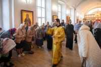 В празднование Собора святых Орловской митрополии, Сретения Владимирской иконы Пресвятой Богородицы, день памяти священноисповедника Георгия Коссова, митрополит Орловский и Болховский Тихон и епископ Ливенский и Малоархангельский Нектарий возглавили Божественную Литургию в Спасо-Преображенском соборе города Болхова. 8 сентября 2026 года. В празднование Собора святых Орловской митрополии, Сретения Владимирской иконы Пресвятой Богородицы, день памяти священноисповедника Георгия Коссова, митрополит Орловский и Болховский Тихон и епископ Ливенский и Малоархангельский Нектарий возглавили Божественную Литургию в Спасо-Преображенском соборе города Болхова. 8 сентября 2026 года.