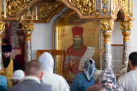 В празднование Собора святых Орловской митрополии, Сретения Владимирской иконы Пресвятой Богородицы, день памяти священноисповедника Георгия Коссова, митрополит Орловский и Болховский Тихон и епископ Ливенский и Малоархангельский Нектарий возглавили Божественную Литургию в Спасо-Преображенском соборе города Болхова. 8 сентября 2026 года. В празднование Собора святых Орловской митрополии, Сретения Владимирской иконы Пресвятой Богородицы, день памяти священноисповедника Георгия Коссова, митрополит Орловский и Болховский Тихон и епископ Ливенский и Малоархангельский Нектарий возглавили Божественную Литургию в Спасо-Преображенском соборе города Болхова. 8 сентября 2026 года.