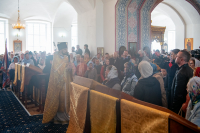 В празднование Собора святых Орловской митрополии, Сретения Владимирской иконы Пресвятой Богородицы, день памяти священноисповедника Георгия Коссова, митрополит Орловский и Болховский Тихон и епископ Ливенский и Малоархангельский Нектарий возглавили Божественную Литургию в Спасо-Преображенском соборе города Болхова. 8 сентября 2026 года. В празднование Собора святых Орловской митрополии, Сретения Владимирской иконы Пресвятой Богородицы, день памяти священноисповедника Георгия Коссова, митрополит Орловский и Болховский Тихон и епископ Ливенский и Малоархангельский Нектарий возглавили Божественную Литургию в Спасо-Преображенском соборе города Болхова. 8 сентября 2026 года.