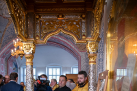 В празднование Собора святых Орловской митрополии, Сретения Владимирской иконы Пресвятой Богородицы, день памяти священноисповедника Георгия Коссова, митрополит Орловский и Болховский Тихон и епископ Ливенский и Малоархангельский Нектарий возглавили Божественную Литургию в Спасо-Преображенском соборе города Болхова. 8 сентября 2026 года. В празднование Собора святых Орловской митрополии, Сретения Владимирской иконы Пресвятой Богородицы, день памяти священноисповедника Георгия Коссова, митрополит Орловский и Болховский Тихон и епископ Ливенский и Малоархангельский Нектарий возглавили Божественную Литургию в Спасо-Преображенском соборе города Болхова. 8 сентября 2026 года.