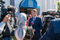 В празднование Собора святых Орловской митрополии, Сретения Владимирской иконы Пресвятой Богородицы, день памяти священноисповедника Георгия Коссова, митрополит Орловский и Болховский Тихон и епископ Ливенский и Малоархангельский Нектарий возглавили Божественную Литургию в Спасо-Преображенском соборе города Болхова. 8 сентября 2026 года. В празднование Собора святых Орловской митрополии, Сретения Владимирской иконы Пресвятой Богородицы, день памяти священноисповедника Георгия Коссова, митрополит Орловский и Болховский Тихон и епископ Ливенский и Малоархангельский Нектарий возглавили Божественную Литургию в Спасо-Преображенском соборе города Болхова. 8 сентября 2026 года.