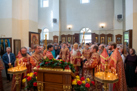 В день памяти преподобного Пимена Великого, преподобных священномучеников Кукши и Пимена постника, Печерских, митрополит Орловский и Болховский Тихон возглавил Божественную литургию и престольные торжества в мужском монастыре во имя святого Кукши. 9 сентября 2026 года, Мценский район