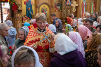 В день памяти преподобного Пимена Великого, преподобных священномучеников Кукши и Пимена постника, Печерских, митрополит Орловский и Болховский Тихон возглавил Божественную литургию и престольные торжества в мужском монастыре во имя святого Кукши. 9 сентября 2026 года, Мценский район