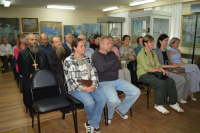 Благочинный храмов Мценского округа принял участие в открытии выставки Сергея Прокопова, 8 сентября 2026 года, г.Мценск Благочинный храмов Мценского округа принял участие в открытии выставки Сергея Прокопова, 8 сентября 2026 года, г.Мценск