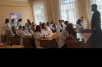 Настоятель Покровского храма города Мценска встретился с первокурсниками медицинского колледжа, 30 сентября 2026 года, г.Мценск Настоятель Покровского храма города Мценска встретился с первокурсниками медицинского колледжа, 30 сентября 2026 года, г.Мценск