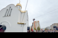 В Неделю 19-ю по Пятидесятнице, преподобного Харитона Исповедника, преподобных схимонаха Кирилла и схимонахини Марии, родителей преподобного Сергия Радонежского, Собора преподобных отцов Киево-Печерских, в Ближних пещерах почивающих, Обре́тения мощей преподобномученицы великой княгини Елисаветы,митрополит Орловский и Болховский Тихон возглавил Божественную литургию и совершил две хиротонии в храме святой блаженной Матроны Московской города Орла. 11 октября 2026 года.