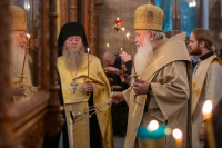 В канун Недели 20-й по Пятидесятнице, день празднования Собора святителей Московских, митрополит Орловский и Болховский Тихон совершил всенощное бдение в Свято-Успенском мужском монастыре города Орла. 17 октября 2026 года В канун Недели 20-й по Пятидесятнице, день празднования Собора святителей Московских, митрополит Орловский и Болховский Тихон совершил всенощное бдение в Свято-Успенском мужском монастыре города Орла. 17 октября 2026 года