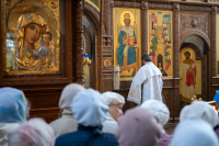 В Неделю 20-ю по Пятидесятнице, день памяти святителей Московских, митрополит Орловский и Болховский Тихон совершил Божественную литургию и диаконскую хиротонию в Свято-Успенском монастыре города Орла. 18 октября 2026 года