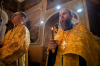 В канун Недели памяти  святых отцов VII Вселенского Собора Владыка Тихон совершил всенощное бдение. 24.10.2026