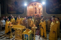 В канун Недели памяти  святых отцов VII Вселенского Собора Владыка Тихон совершил всенощное бдение. 24.10.2026