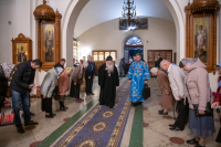 В день празднования Иверской иконы Божией Матери, митрополит Орловский и Болховский Тихон возглавил Божественную литургию в Иверском храме города Орла. 26 октября 2026 года.