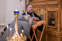 В день празднования Иверской иконы Божией Матери, митрополит Орловский и Болховский Тихон возглавил Божественную литургию в Иверском храме города Орла. 26 октября 2026 года.