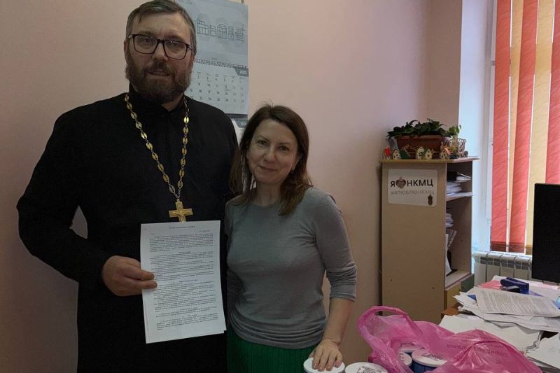 Настоятель храма мучениц Веры, Надежды, Любови и матери их Софии совершил новый визит в медицинский центр Настоятель храма мучениц Веры, Надежды, Любови и матери их Софии совершил новый визит в медицинский центр